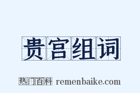 贵宫组词是什么意思的图片